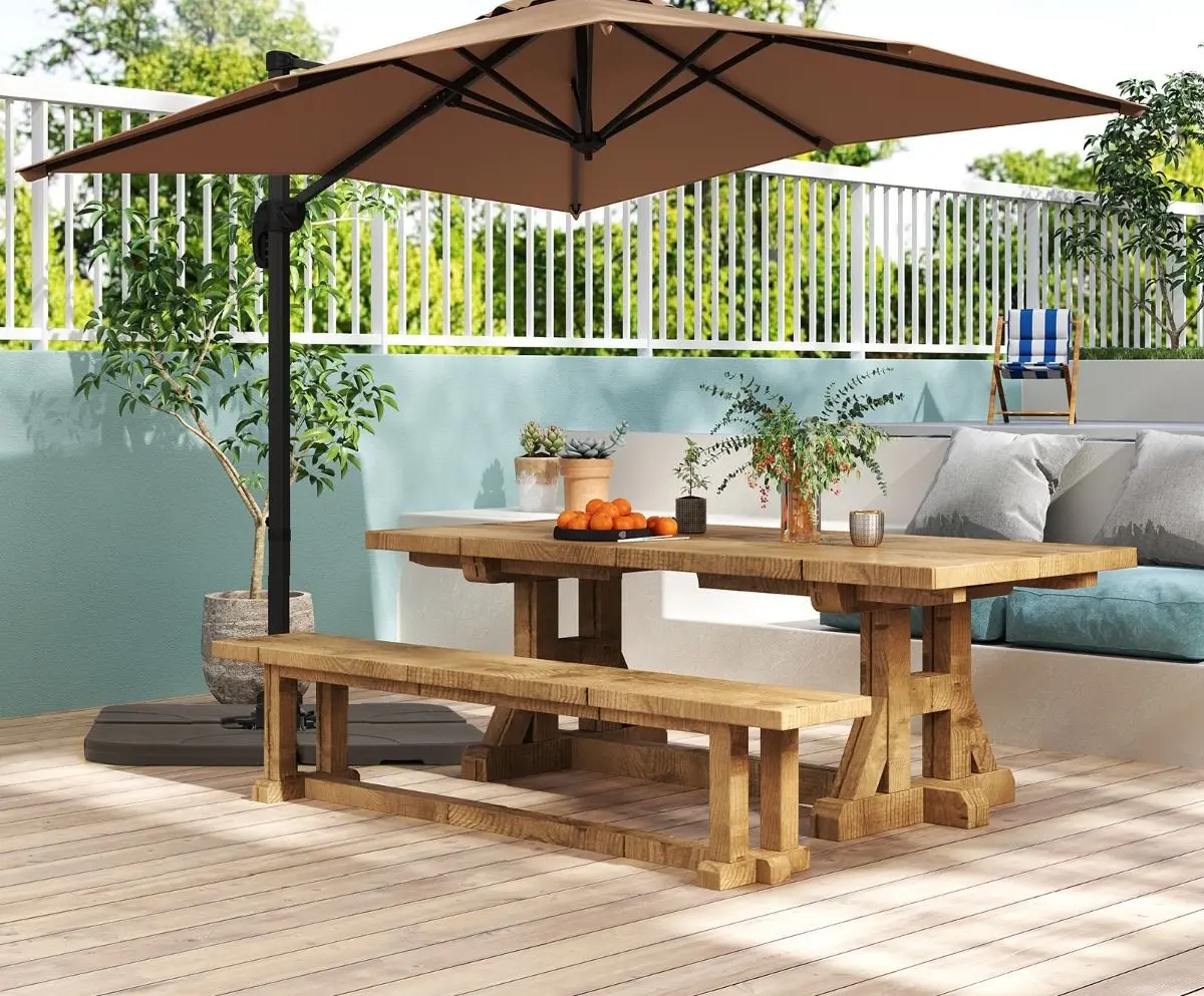 Зонт от солнца Costway NP11553CF (Coffee) - 3