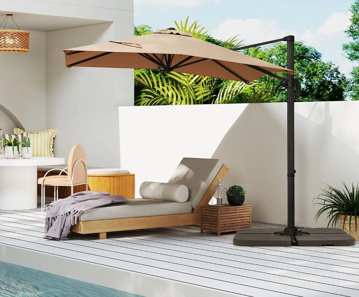 Зонт от солнца Costway NP11553CF (Coffee) - 5