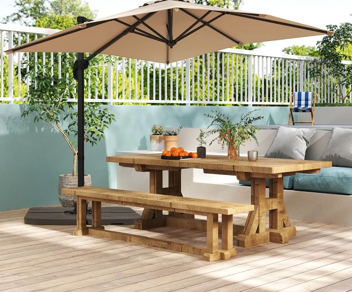 Umbrela de soare Costway NP11553MS (Beige) - 3