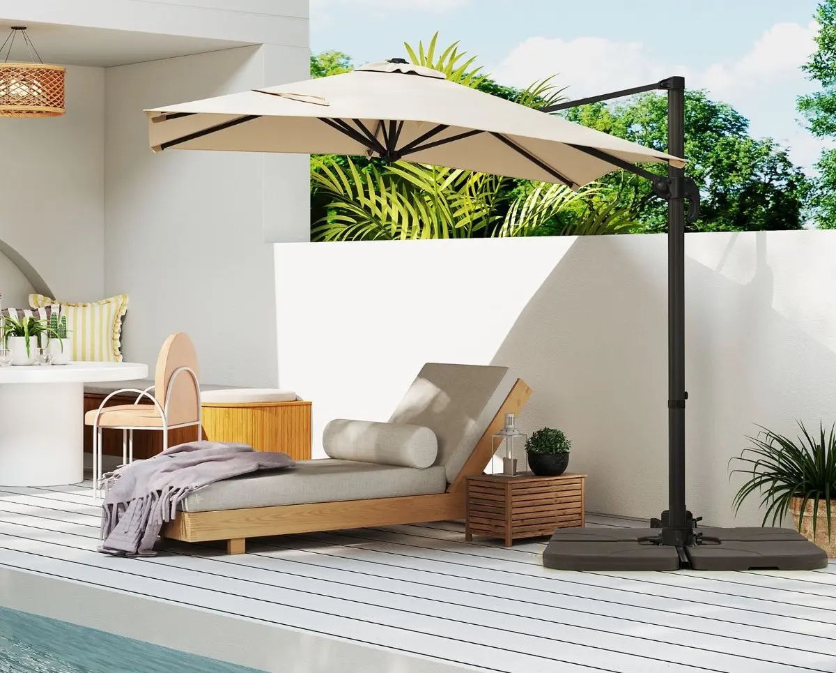 Umbrela de soare Costway NP11553MS (Beige) - 5