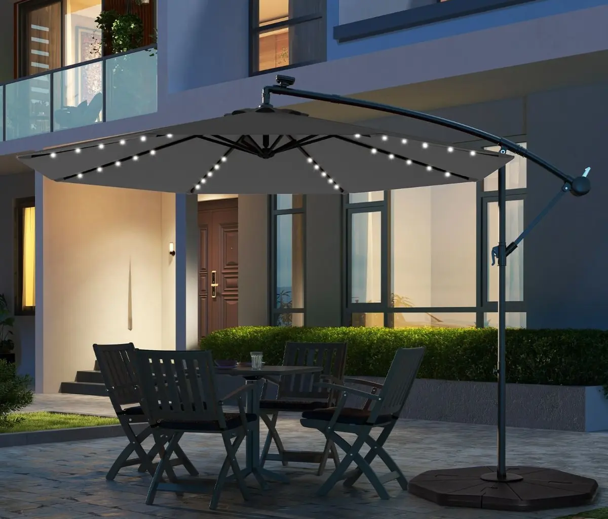Umbrela de soare Costway NP11556HS (Grey) - 3