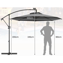 Зонт от солнца Costway NP11558HS (Grey) Thumb