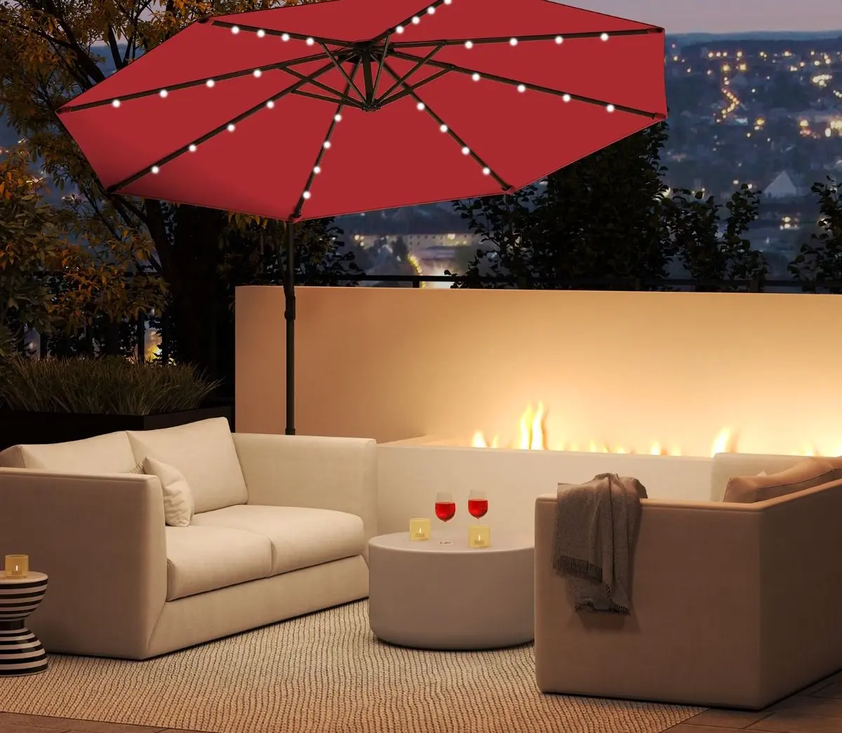 Зонт от солнца Costway NP11558WN (Wine)