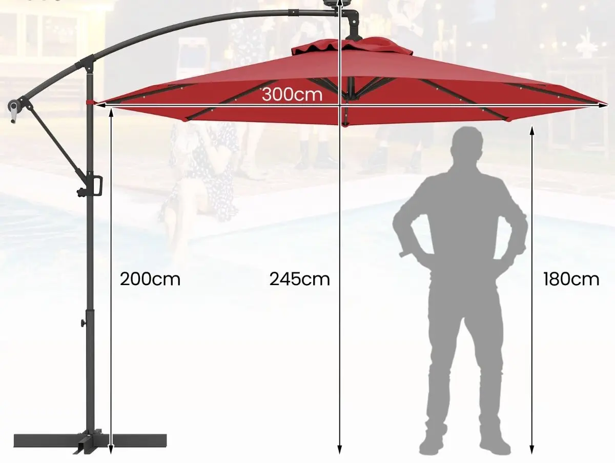 Зонт от солнца Costway NP11558WN (Wine)