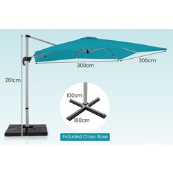 Umbrela de soare Costway NP11584BL (Blue) Thumb