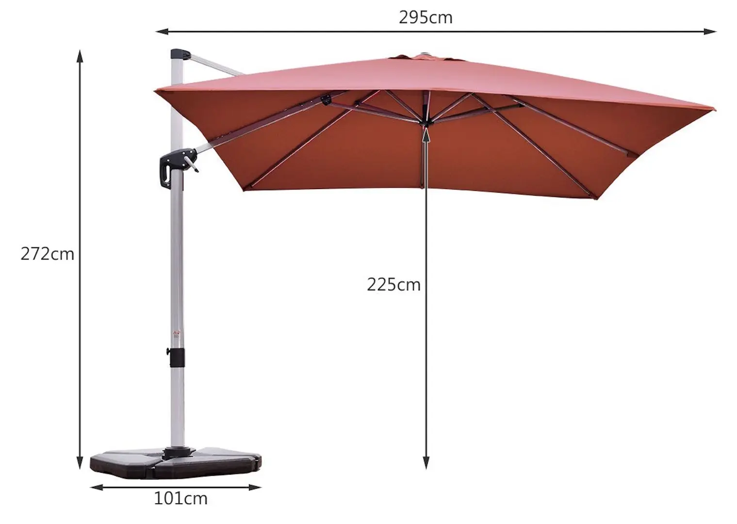 Зонт от солнца Costway NP11584CS (Orange)