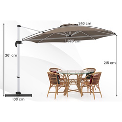 Зонт от солнца Costway NP11585CF (Brown) Thumb