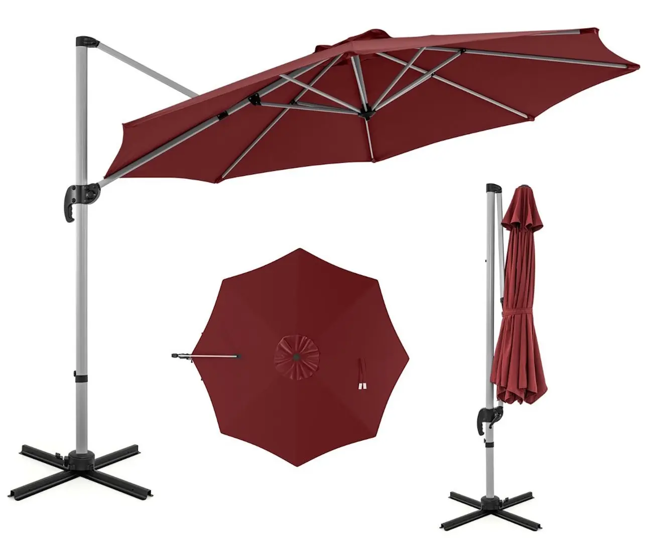 Umbrela de soare Costway NP11585RE (Red)