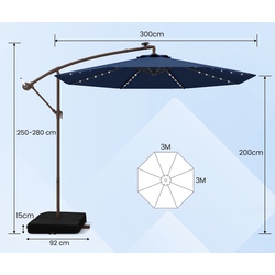Umbrela de soare Costway NP11657NY (Dark Blue) Thumb