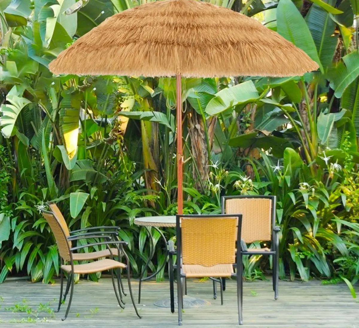 Umbrela de soare Costway NP12079 (Natural) - 4