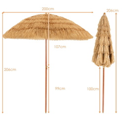 Umbrela de soare Costway NP12079 (Natural) Thumb