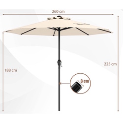 Umbrela de soare Costway NP12130BE (Beige) Thumb