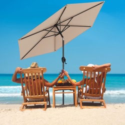 Umbrela de soare Costway NP12189TN (Tan) Thumb