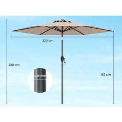 Umbrela de soare Costway NP12189TN (Tan) Thumb