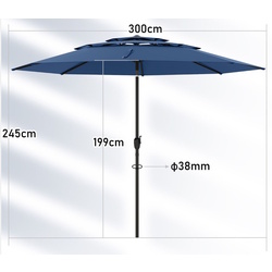 Зонт от солнца Costway NP12191NY (Navy) Thumb
