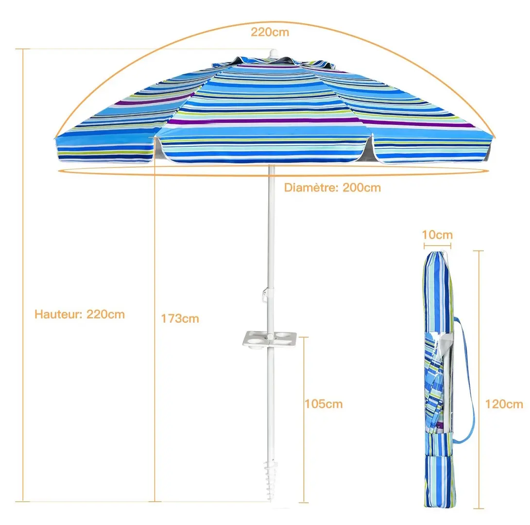 Umbrela de soare Costway NP12249BL (Blue)