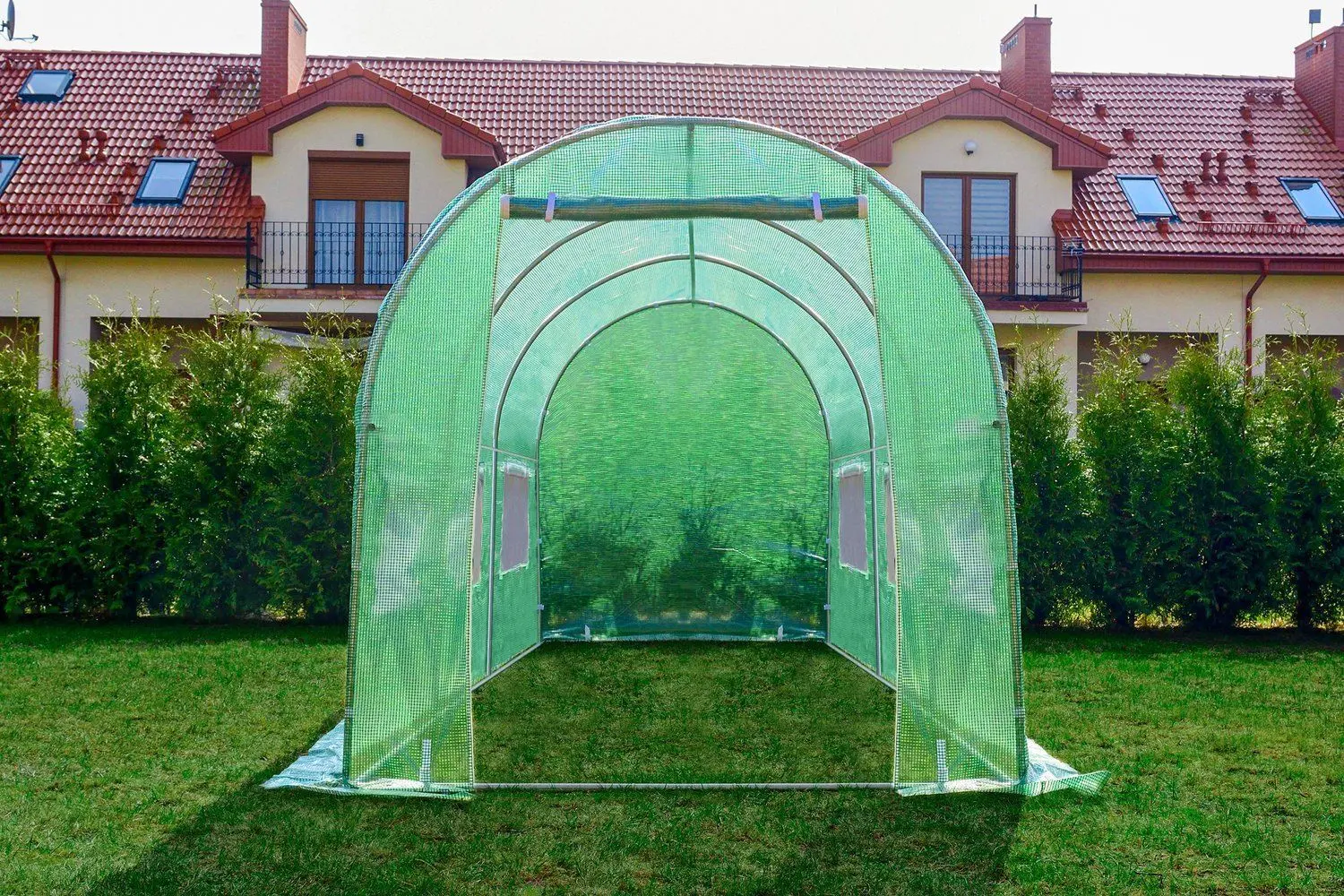 Seră de grădină FunFit Garden 1559 4.5x2x2m (White)