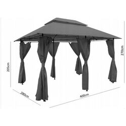 Pavilion de gradina GardenLine TUN0389 3x4m (Dark Grey) Thumb