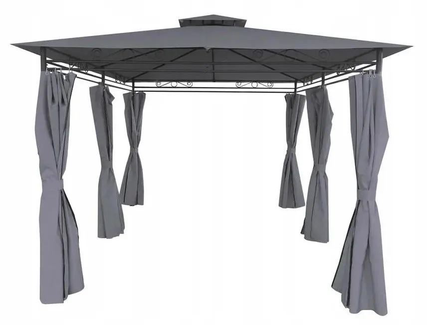 Садовый павильон GardenLine TUN5712 3x4m (Dark Grey)