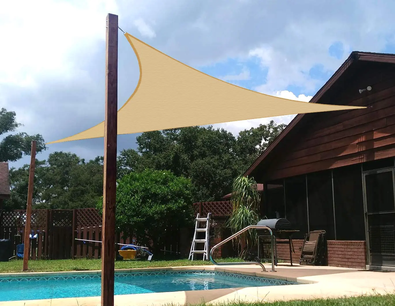 Parasolar triunghiular GardenLine TUN0457 (Beige) - 2