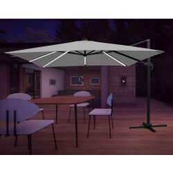 Зонт от солнца GardenLine Roma GAO1558 LED (Grey/Black) Thumb