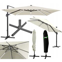 Umbrela de soare GardenLine Roma GAO1565 LED (Beige/Black) Thumb