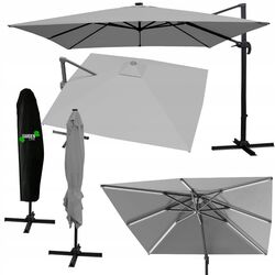 Umbrela de soare GardenLine Roma GAO1572 LED (Grey/Black) Thumb