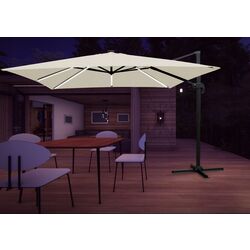 Зонт от солнца GardenLine Roma GAO1589 LED (Beige/Black) Thumb