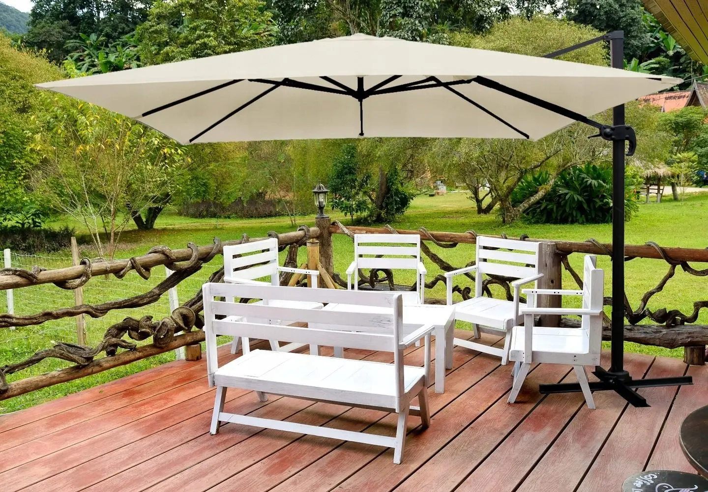 Umbrela de soare GardenLine Roma GAO5408 (Beige)