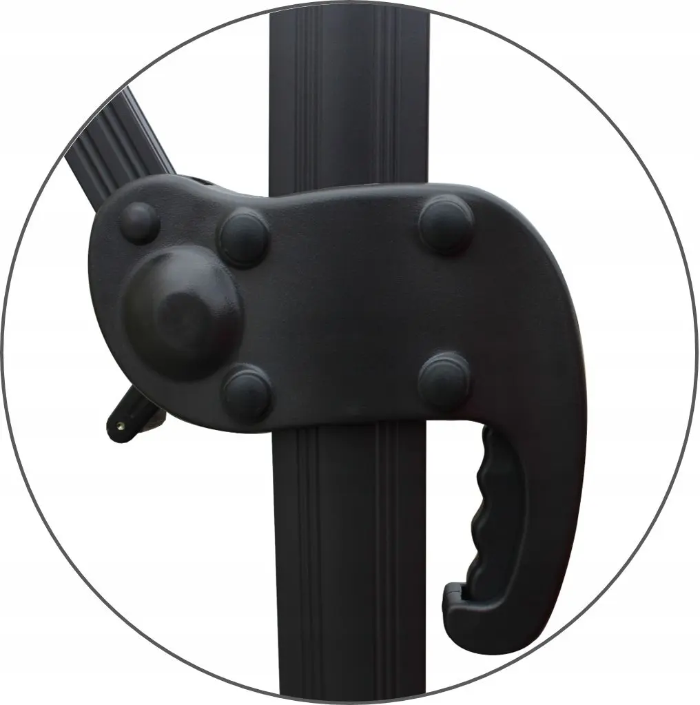 Umbrela de soare GardenLine Roma GAO9642 (Beige/Black) - 6