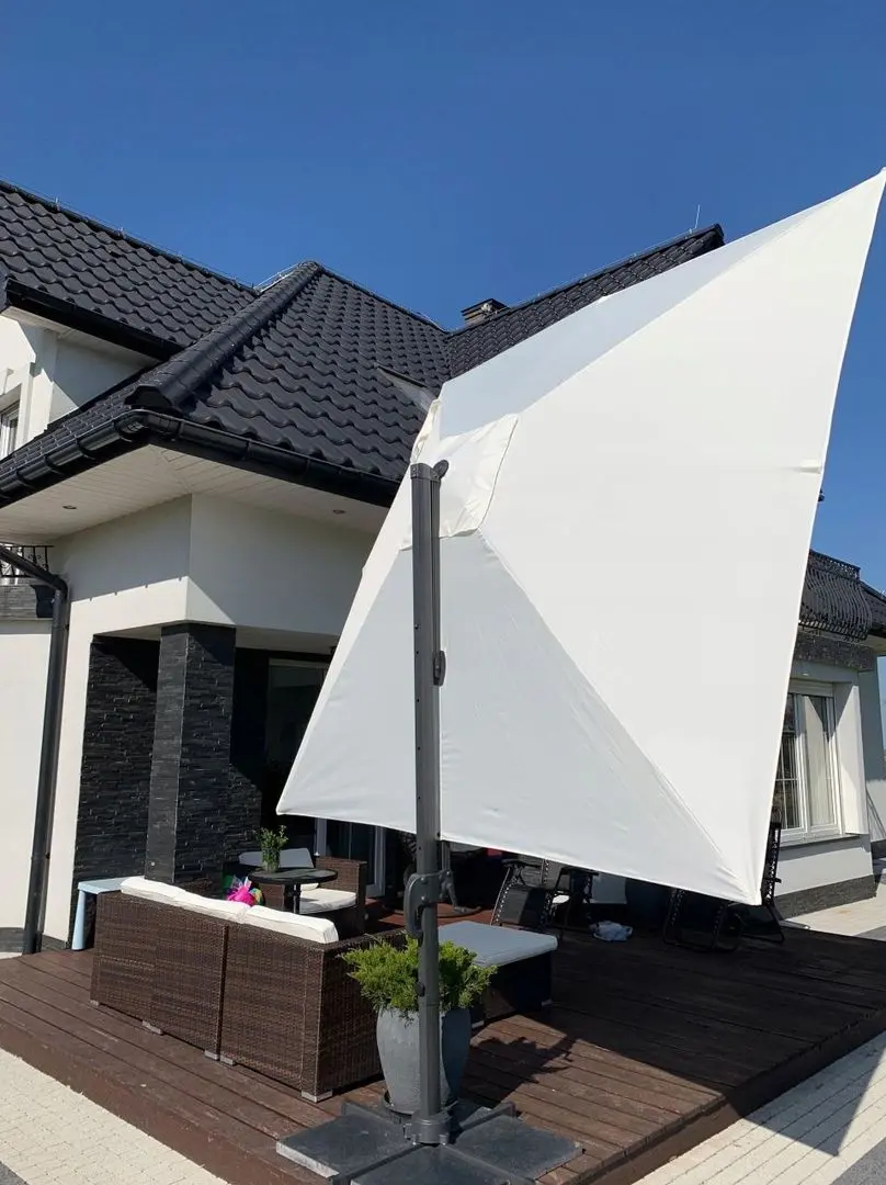 Umbrela de soare GardenLine Roma GAO9642 (Beige/Black) - 4