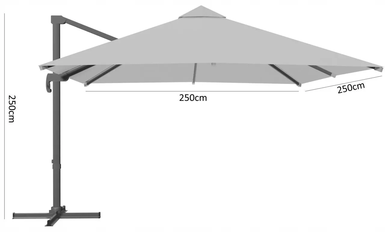 Зонт от солнца GardenLine GAO5378 (Grey)