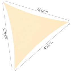 Parasolar triunghiular Gardlov 2263 4x4x4m (Beige) Thumb