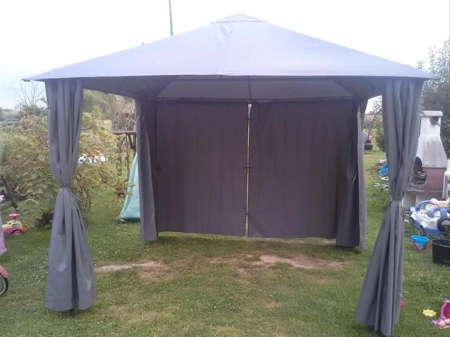 Pavilion de gradina GoodHome Shamal 3x3 (Grey)