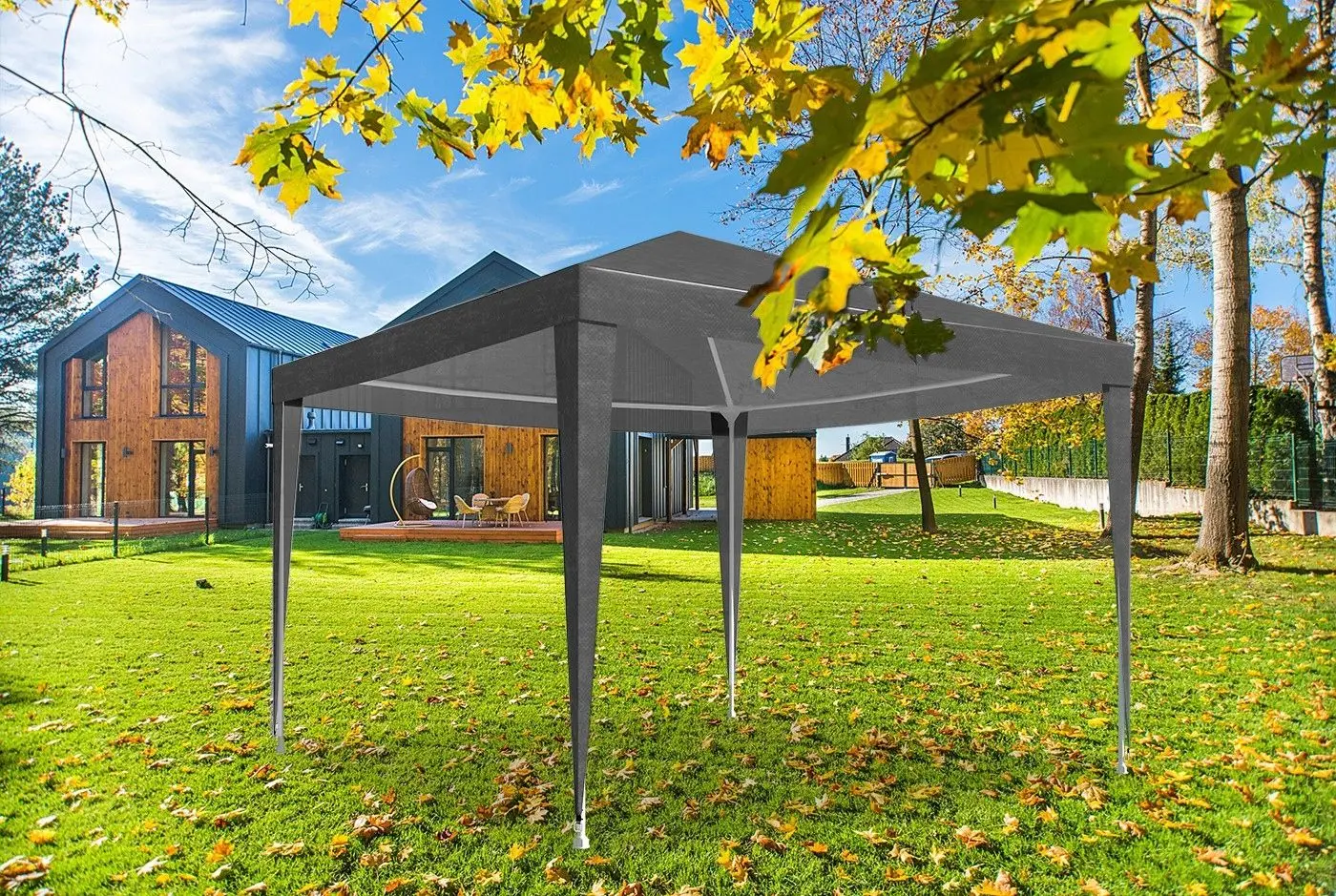 Pavilion de gradina Gotel L33AS 3x3 (Grey) - 8