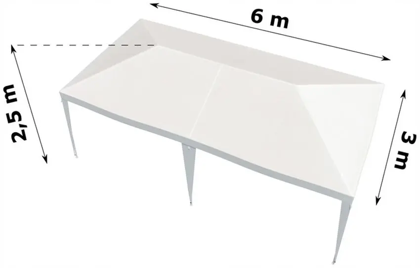 Pavilion de gradina Gotel L33G 3x6 (White) - 4