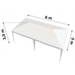 Pavilion de gradina Gotel PA4 3x6 (White) Thumb