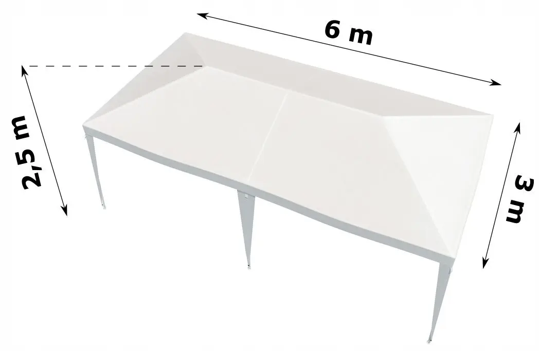 Pavilion de gradina Gotel PA4 3x6 (White) - 2