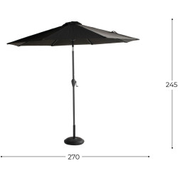 Зонт от солнца Hartman Sunline R270 (Anthracite) Thumb