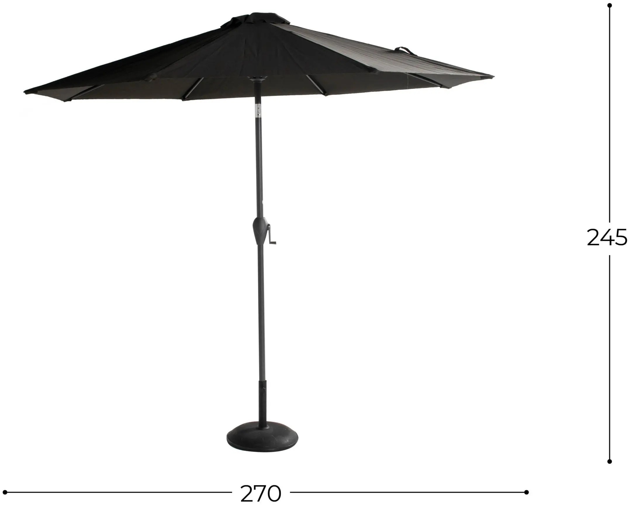 Зонт от солнца Hartman Sunline R270 (Anthracite)