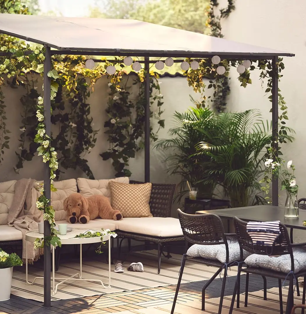 Pergola Ikea Gunnon 238x233 (Gri inchis)