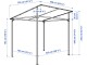 Pergola Ikea Gunnon 238x233 (Gri inchis)