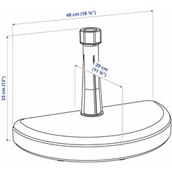 Подставка для зонта Ikea Bramson (Черный) Thumb