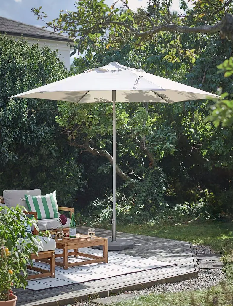 Umbrela de soare Ikea Joggeso 300cm (Gri Deschis/Bej)