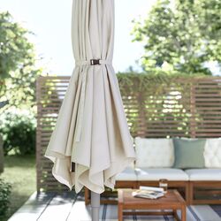 Umbrela de soare Ikea Joggeso 300cm (Gri Deschis/Bej) Thumb