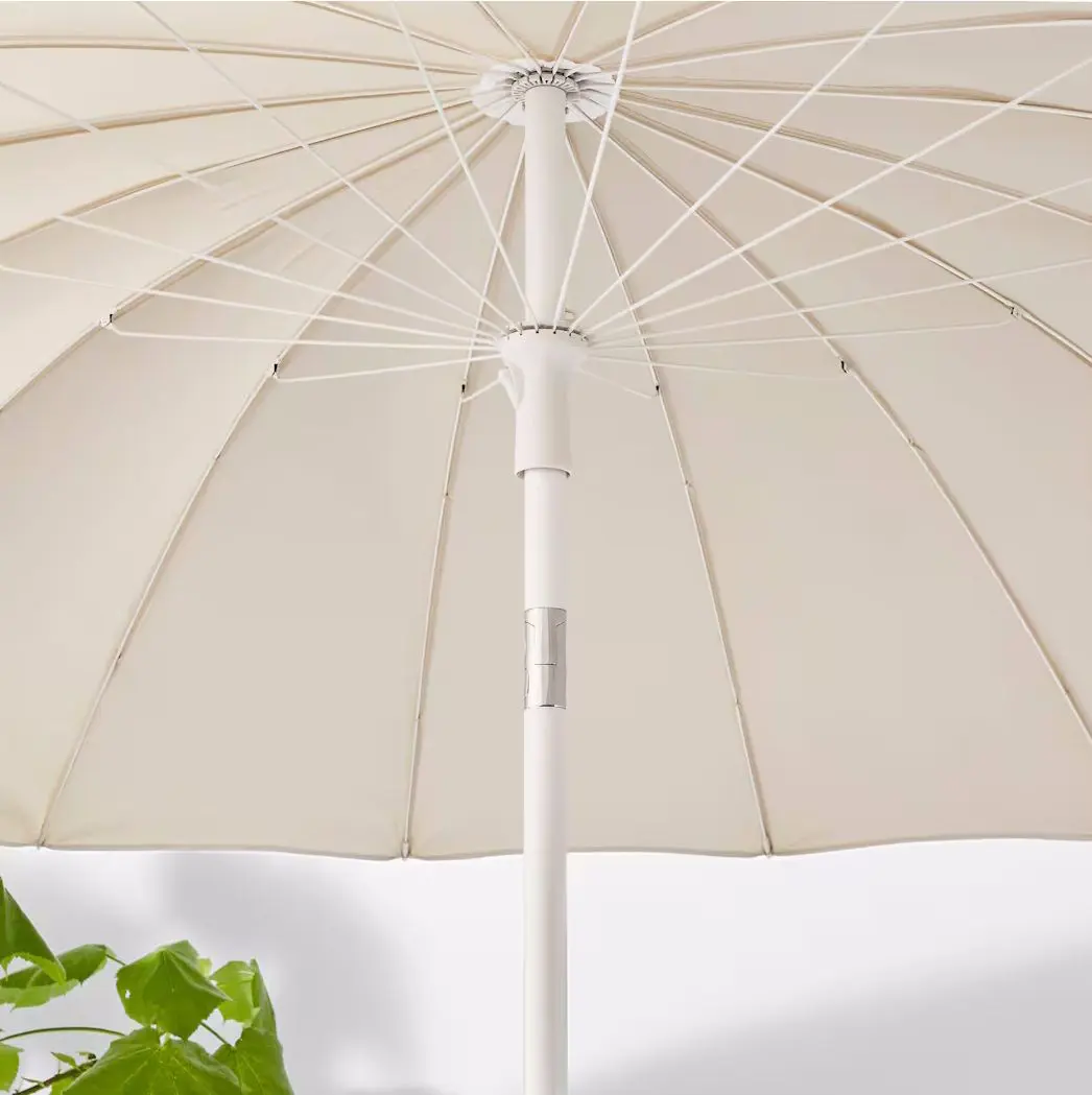 Зонт от солнца Ikea Samso/Gryto 200см с подставкой (Бежевый/Темно-Серый) - 6