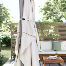 Umbrela de soare Ikea Svalon 140cm (Gri Deschis-Bej) Thumb