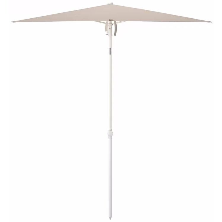 Umbrela de soare Ikea Tveto 180x145cm înclinata (Gri-Bej/Alb)