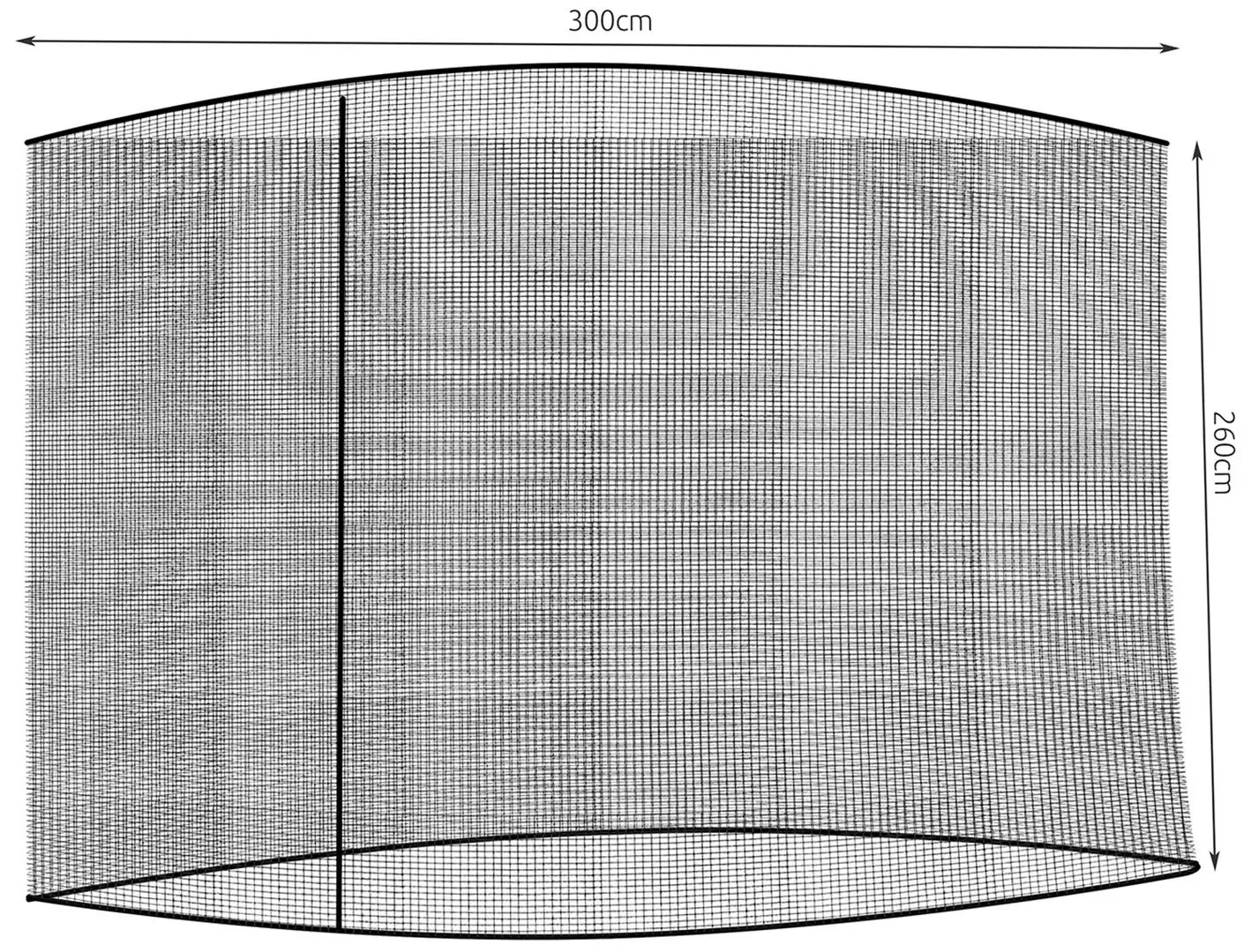 Plasa de tantari pentru umbrela Malatec 3m (Black)
