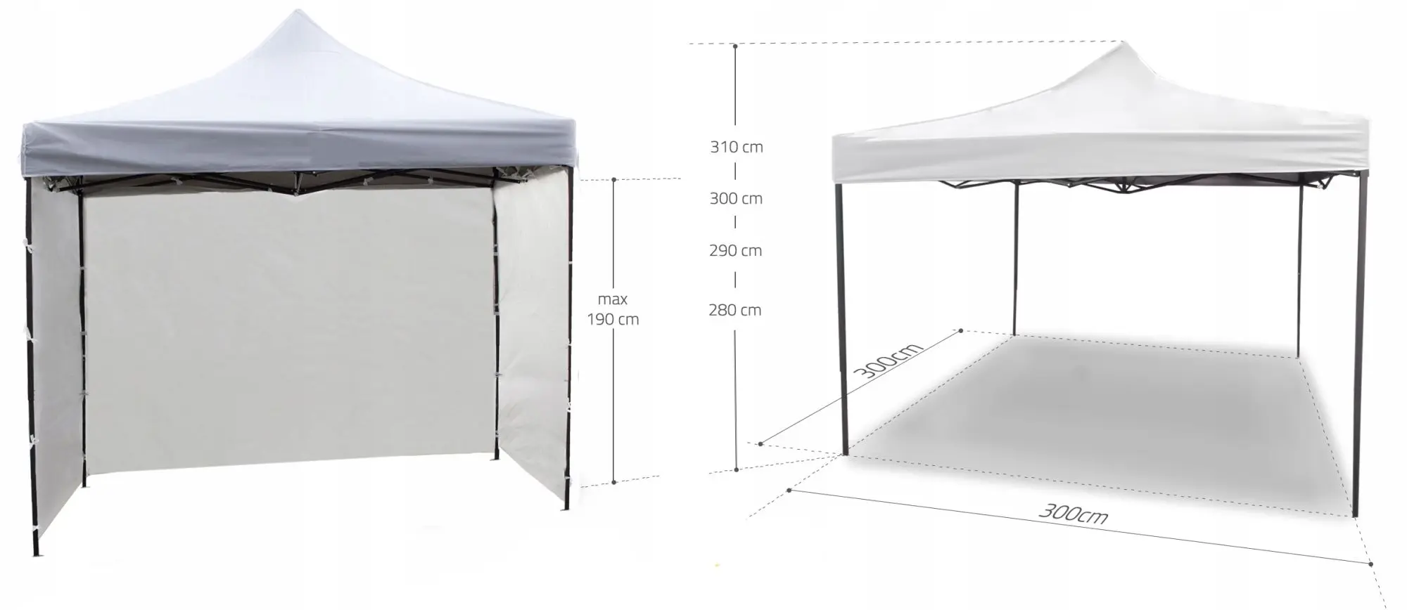 Садовый павильон Maltec 3x3 3 109049 (White)